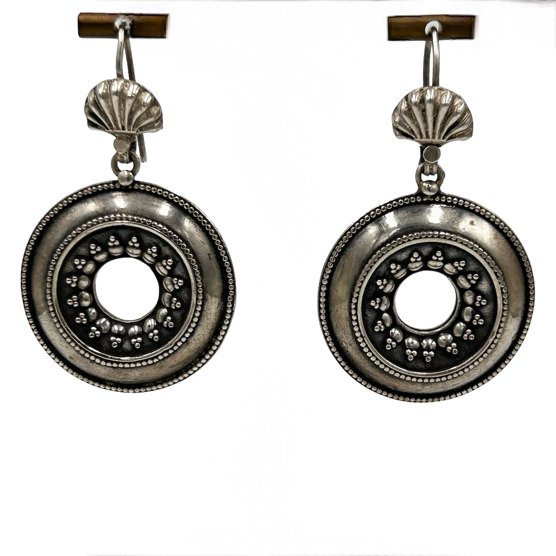 DANGLE SHELL AND SUN EARRINGS