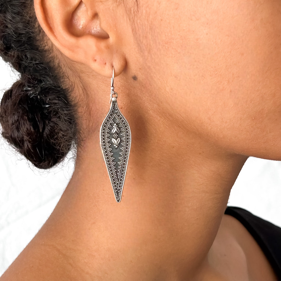LONG DROP EARRINGS