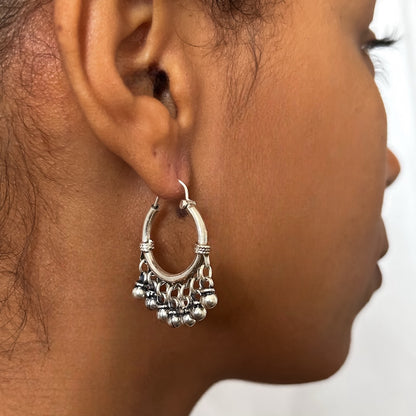 GIPSY BELL HOOP EARRINGS