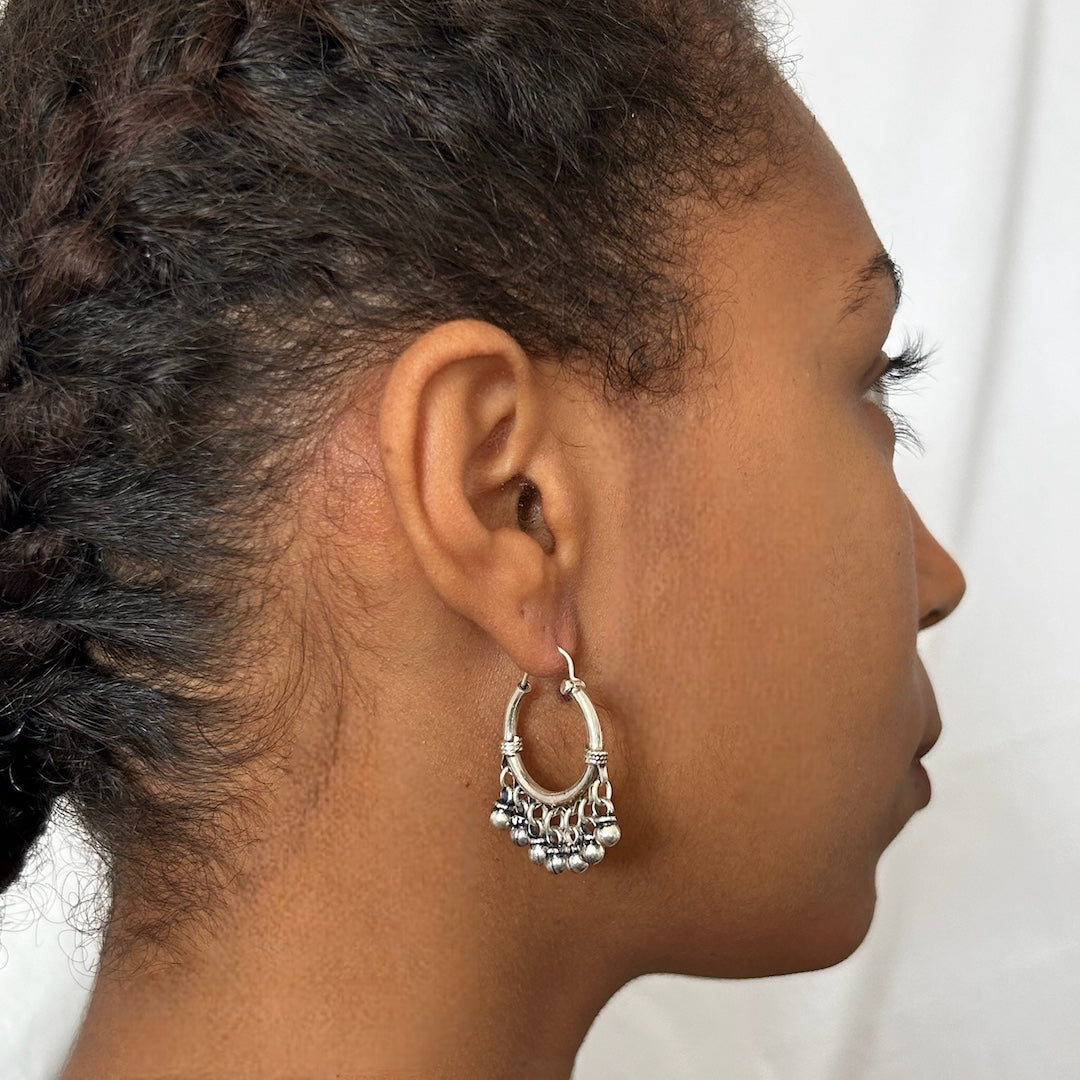 GIPSY BELL HOOP EARRINGS