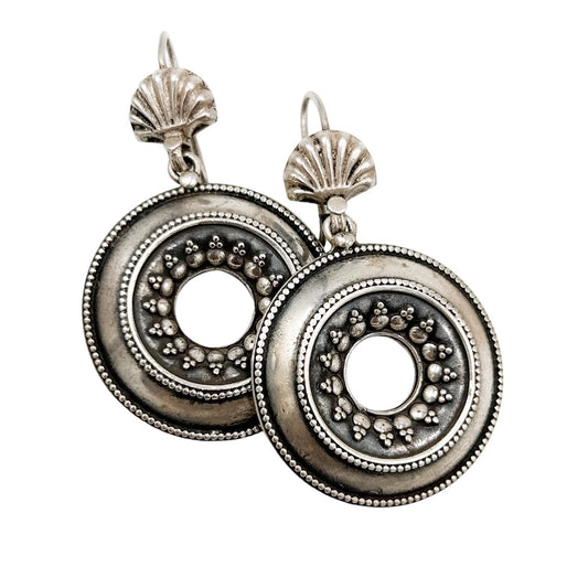 DANGLE SHELL AND SUN EARRINGS