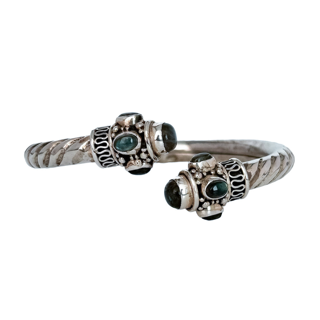LABRADORITE OPEN BANGLE