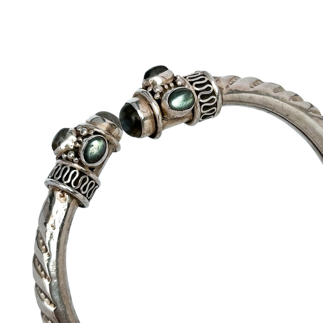LABRADORITE OPEN BANGLE