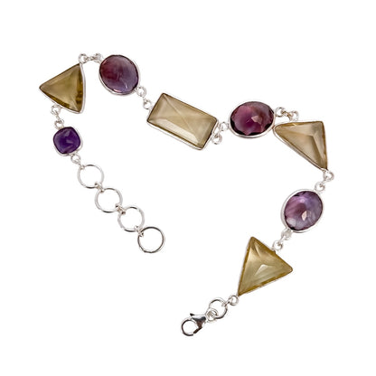 CITRIN AND AMETHYST BRACELET b