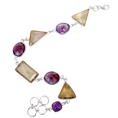 CITRIN AND AMETHYST BRACELET b