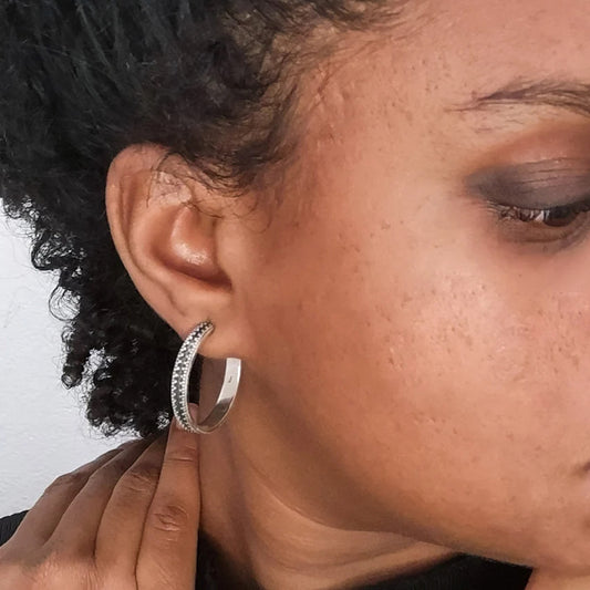 BLAC DOTS HOOPS